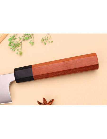 Shibata Koutetsu AS 16,5cm Cuchillo santoku japonés hecho a mano