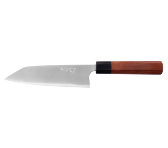 faca santoku japonesa de faca santoku Shibata Koutetsu AS 16,5 cm feita à mão