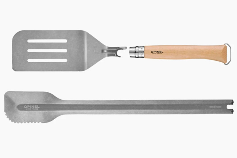 Opinel Utensilien 3er-Set Fleischspatel + Messer + Zange