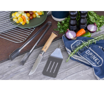 Set med 3 grillredskap Opinel köttspatel + kniv + tång 2