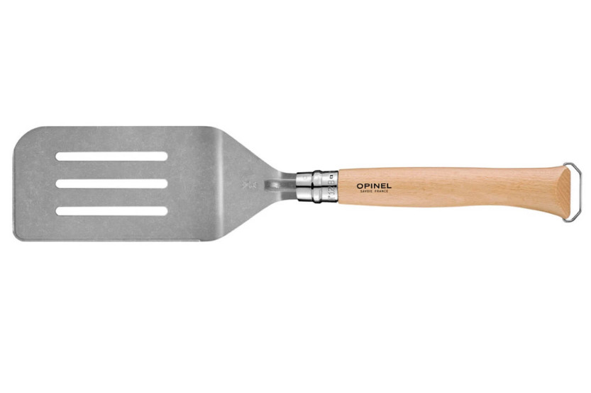 Conjunto de 3 Utensilios de churrasco Opinel: espátula para carne + faca + pinça
