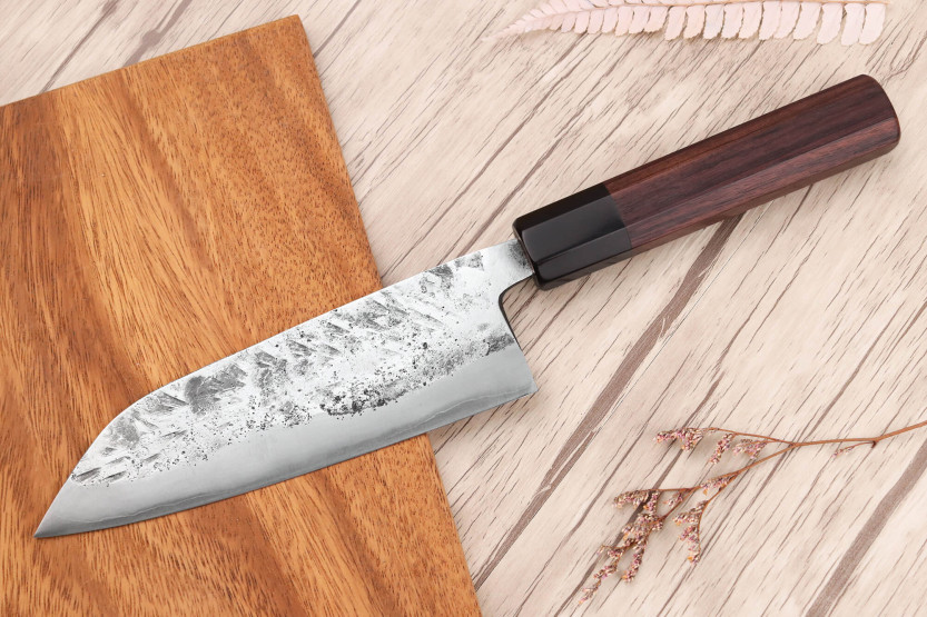 16.5cm Yoshimune Japanilainen Santoku veitsi Kawamura WS2 kiillotettuna