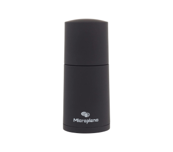 Moinho de especiarias 2 em 1 da Microplane Specialty Series em aço inoxidável e polímero preto