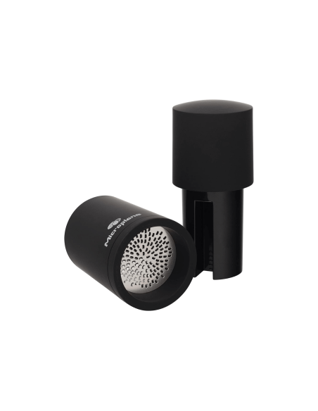 Macinino per spezie 2 in 1 Microplane Specialty Series in acciaio inox e polimero nero