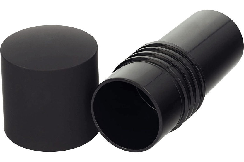 Moinho de especiarias 2 em 1 da Microplane Specialty Series em aço inoxidável e polímero preto