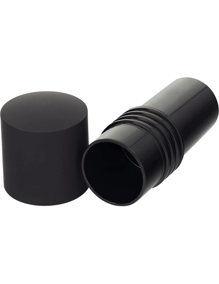 Moinho de especiarias 2 em 1 da Microplane Specialty Series em aço inoxidável e polímero preto