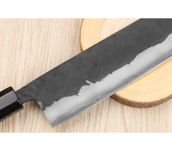 16,5 cm Yoshimune coltello nakiri giapponese coltello nakiri fatto a mano da Kawamura Nero WS2 2