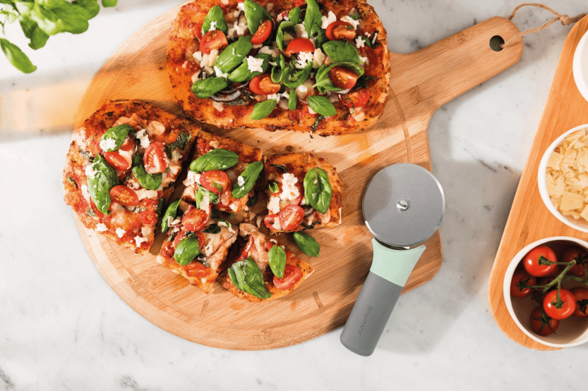 Rueda para pizza Berghoff Leo Balance de acero inoxidable con mango de polipropileno reciclado