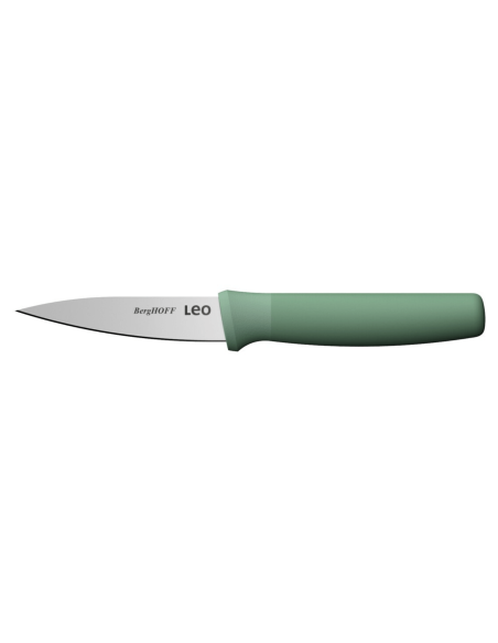 Sett med 3 Berghoff Leo Forest-kniver i rustfritt stål og grønn polypropylen