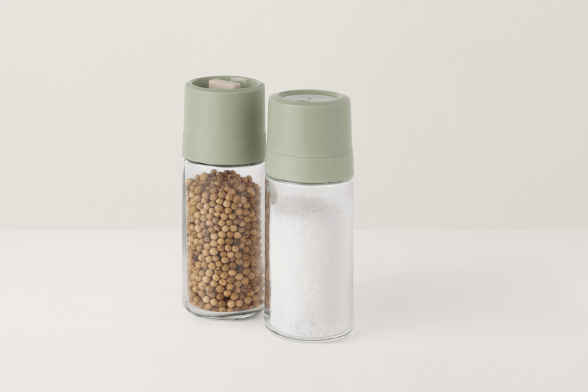 Set macinapepe e saliera Berghoff Leo Balance in vetro e polipropilene
