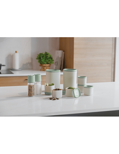 Berghoff Leo Balance peberkværn- og saltbøssesæt i glas og polypropylen