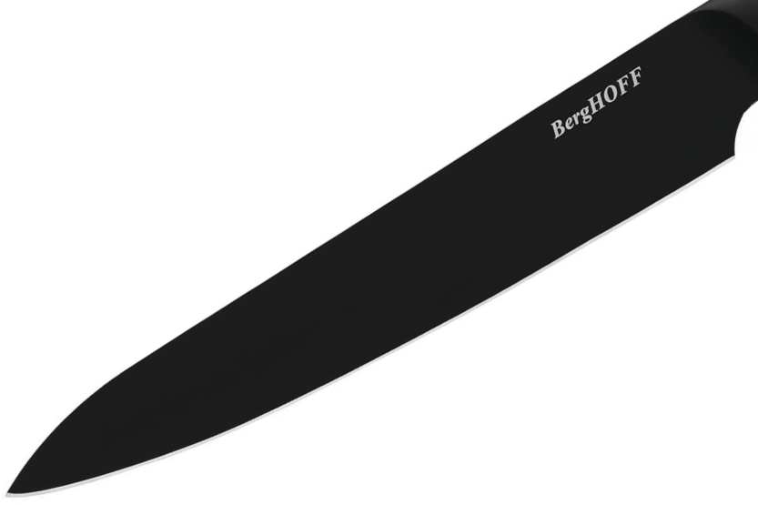 Berghoff DiNA Boron pålægskniv sort non-stick blad 19,5 cm