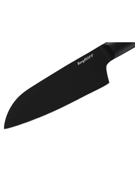 Berghoff DiNA Boron santoku-kniv 16 cm sort non-stick blad