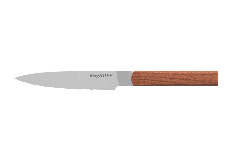 Set van 3 Berghoff Dina Ion messen met roestvrijstalen lemmet en essenhouten handvat