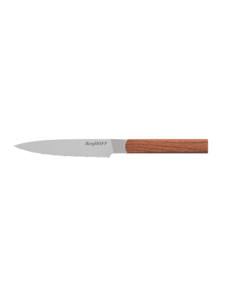 Juego de 3 cuchillos Berghoff Dina Ion con hoja de acero inoxidable y mango de madera de fresno