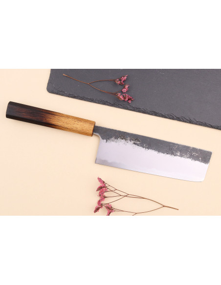nakiri-kniv 16,5 cm japonais artisanal Hado Sumi