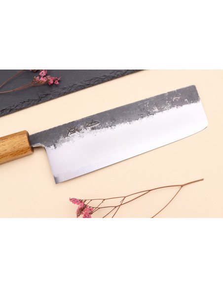 faca nakiri 16,5cm japonês artesanal Hado Sumi
