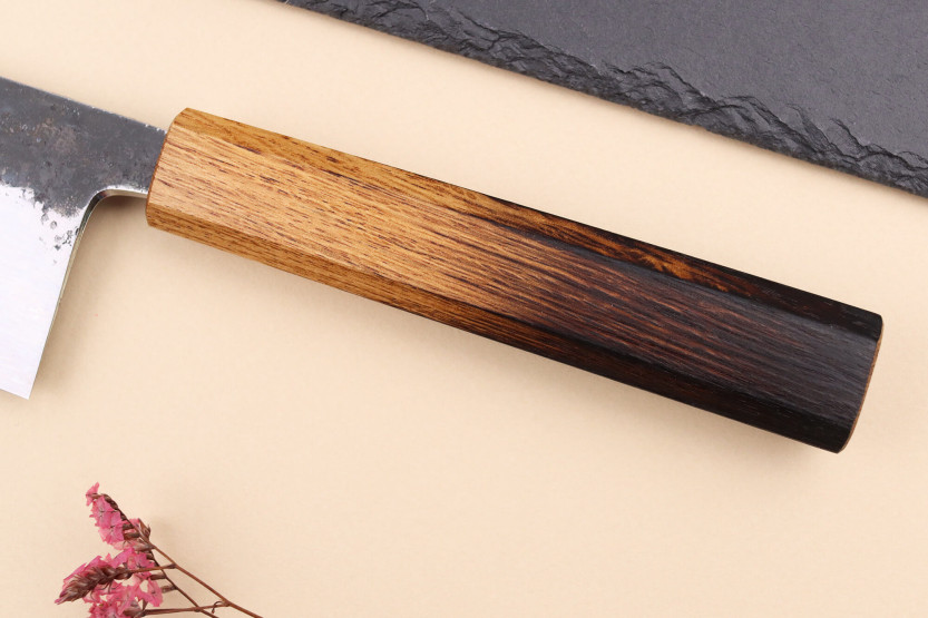 faca nakiri 16,5cm japonês artesanal Hado Sumi
