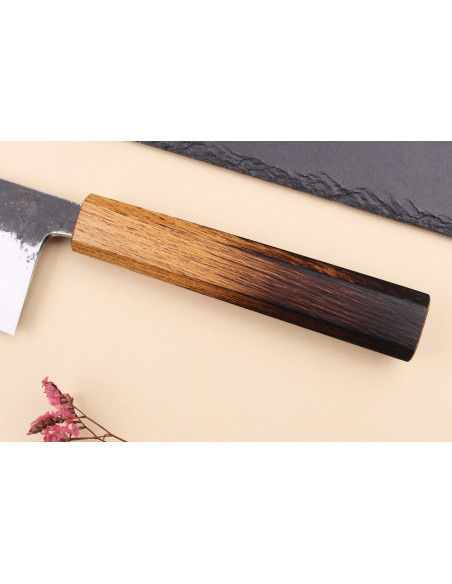 faca nakiri 16,5cm japonês artesanal Hado Sumi
