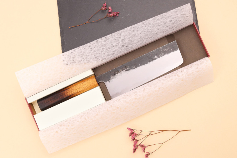 nakiri-kniv 16,5 cm japonais artisanal Hado Sumi