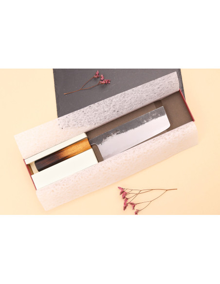 nakiri-kniv 16,5 cm japonais artisanal Hado Sumi