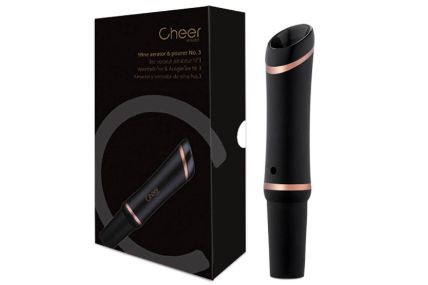 Cheer Moda Bouquet aerator and pourer - Black & Bronze