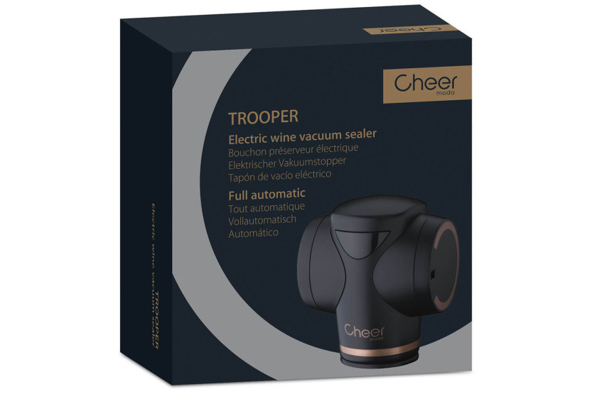 Cheer Moda Trooper automatisk oppbevaringshette - svart og bronse