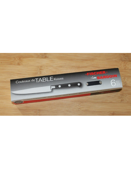 Set of 6 Sabatier Bargoin steak knives 12.5cm blade