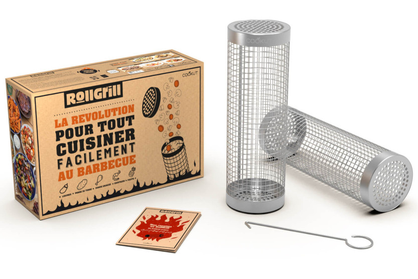 Sett med 2 Cookut Roll Grills for grillmat