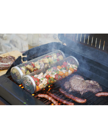 Set van 2 Cookut Roll Grills voor barbecue