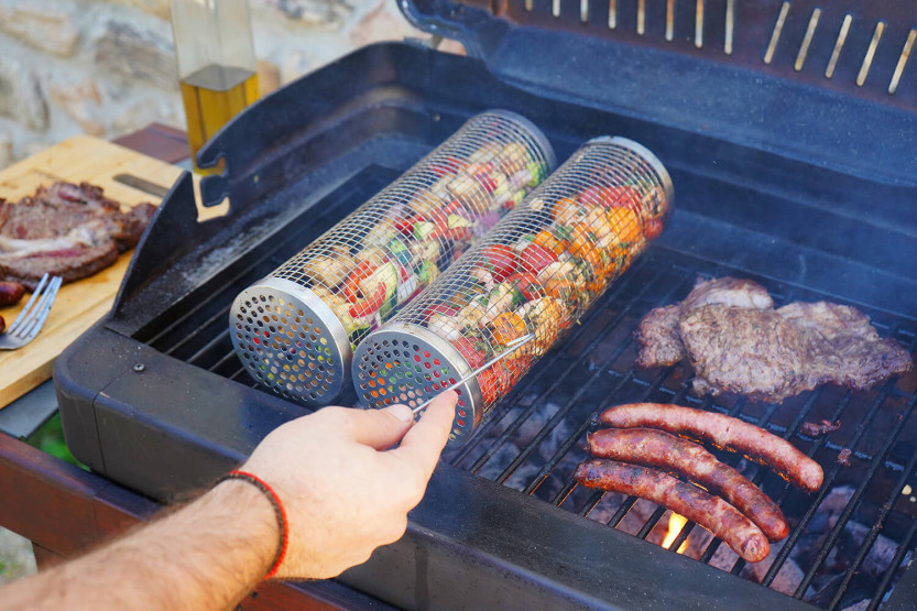 Set of 2 Cookut Roll Grills for barbecue