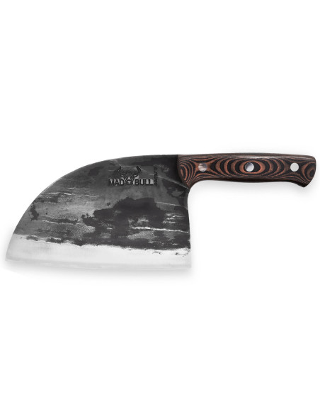 Samura Mad Bull Serbian knife 18cm G10 and carbon handle red and white