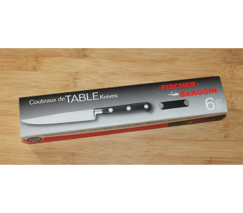Set om 6 Fischer Sabatier 64 stekknivar, tandat blad 12,5 cm 2