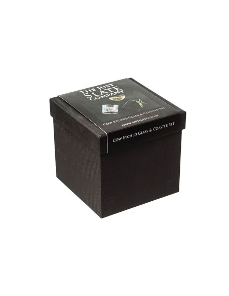 Selbrae House whiskyglas med underkop - ko-motiv