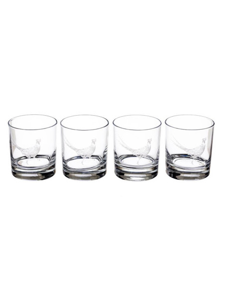 Sett med 4 Selbrae House whiskyglass - Doing-motiv