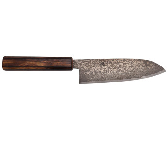 Nakamura Kaishin Ginsan Black Damas 16,5 cm coltello santoku giapponese