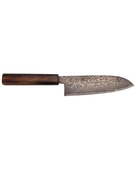 Nakamura Kaishin Ginsan Black Damas 16,5 cm coltello santoku giapponese