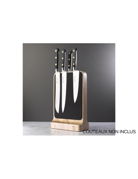 Bisbell soft touch ash magnetic block for 8 knives