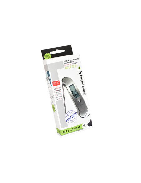 Alla France HACCP termometro digitale -50° +300°C con display rotante in acciaio inox