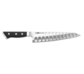 Cuchillo de cocinero japonés Glestain serie K 21cm con borde granton