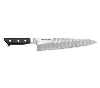 Glestain K-serie 24 cm japansk kokkekniv med granton-egg