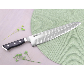Glestain K-sarjan 24cm japanilainen kokkiveitsi, jossa on granton-reuna 2