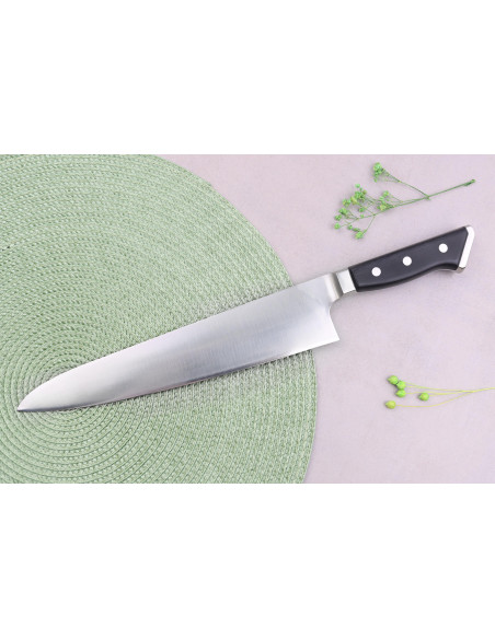 Glestain K series 24cm Japanese chef ' s knife with granton edge