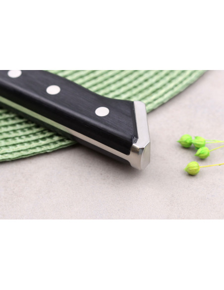 Coltello da chef giapponese Glestain serie K da 24 cm con fossette