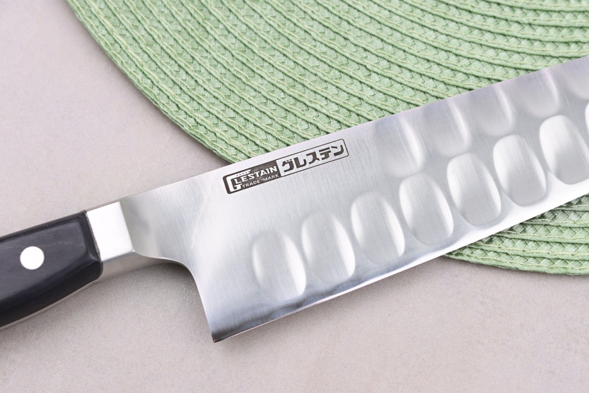 Japanisches Kochmesser mit Kullen Glestain K series 24cm