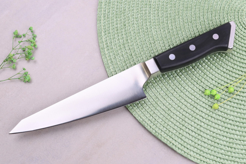 Faca japonesa honesuki com convinhas Glestain K Series 15cm