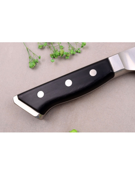 Cuchillo japonés honesuki con borde granton Glestain Serie K 15cm