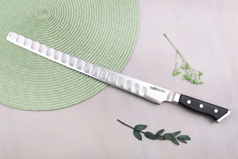 Glestain K Series 31cm Japanese salmon with granton edge
