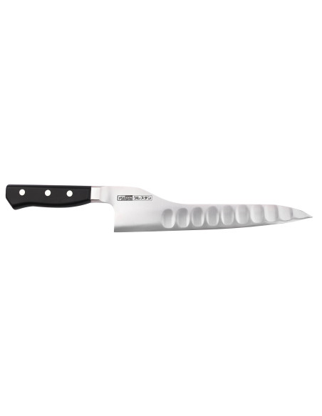 con fossette giapponese coltello universale Glestain Serie K da 21 cm con fossette dorso curvo con fossette