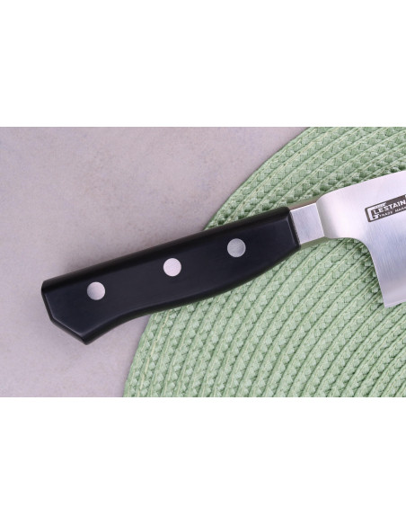 Glestain K Series 21 cm japansk universalkniv med grantonskær, buet ryg
